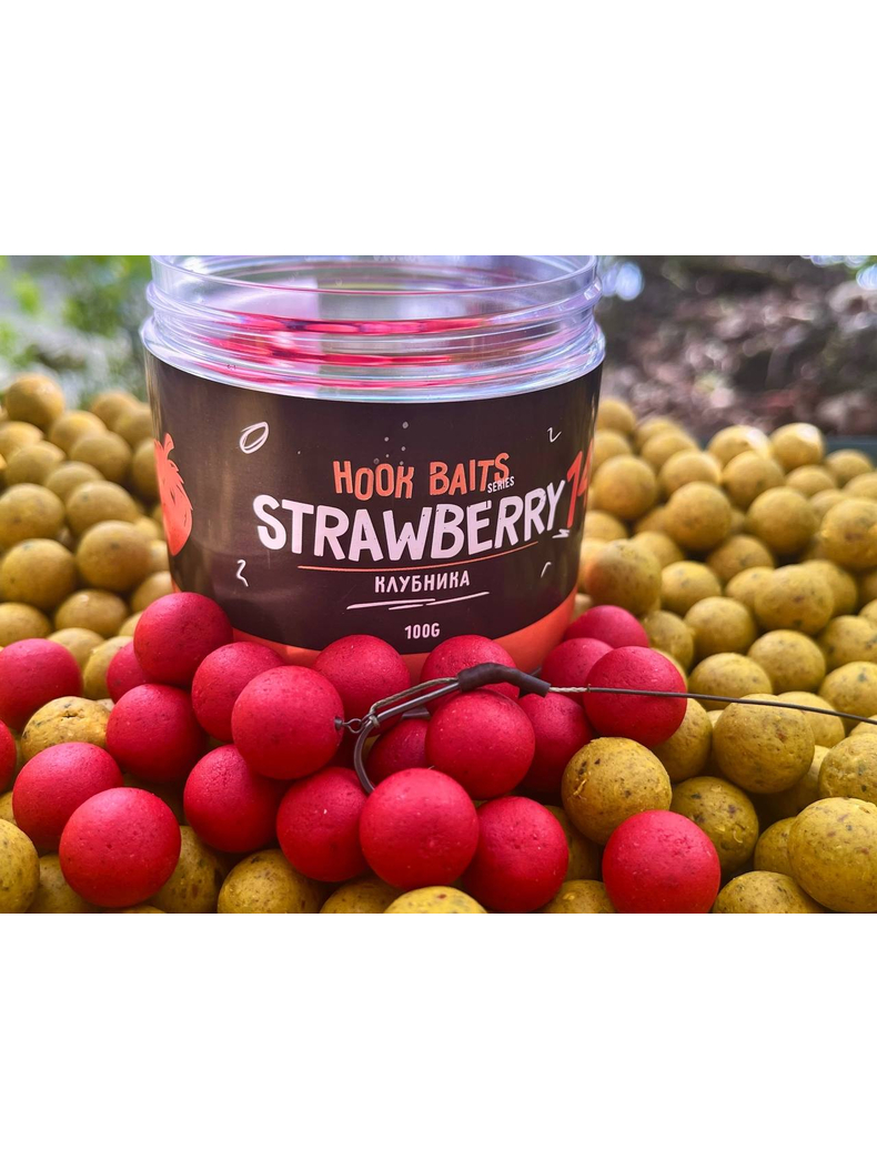 Бойлы насадочные Carptoday Baits Strawberry (Клубника), Диаметр: 14 мм, Вкус: Клубника, изображение 6