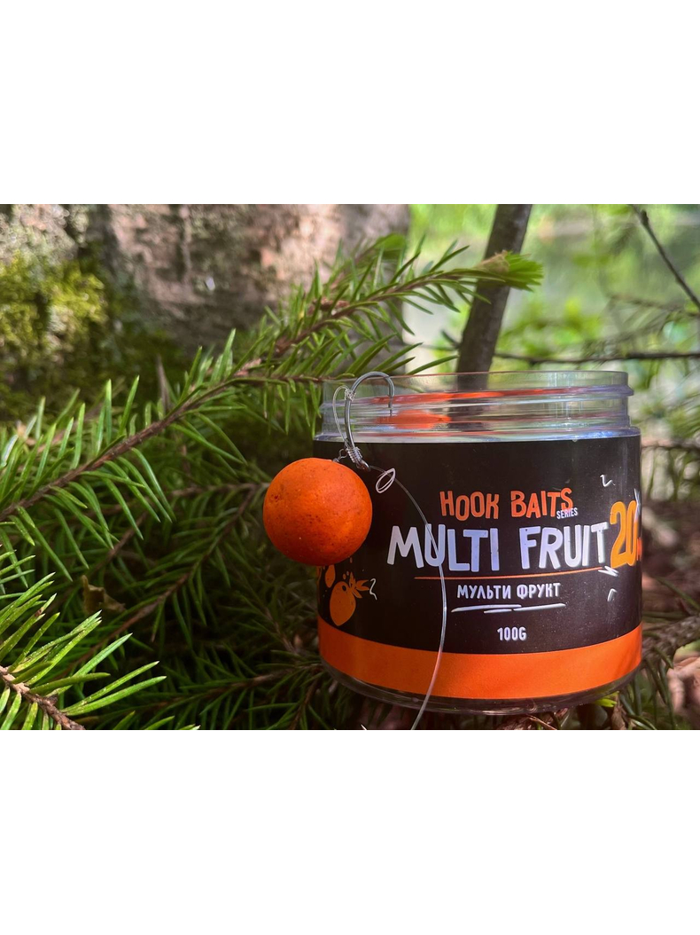 Бойлы насадочные Carptoday Baits Multi Fruit (Мульти Фрукт), Диаметр: 14 мм, Вкус: Мульти Фрукт, изображение 6