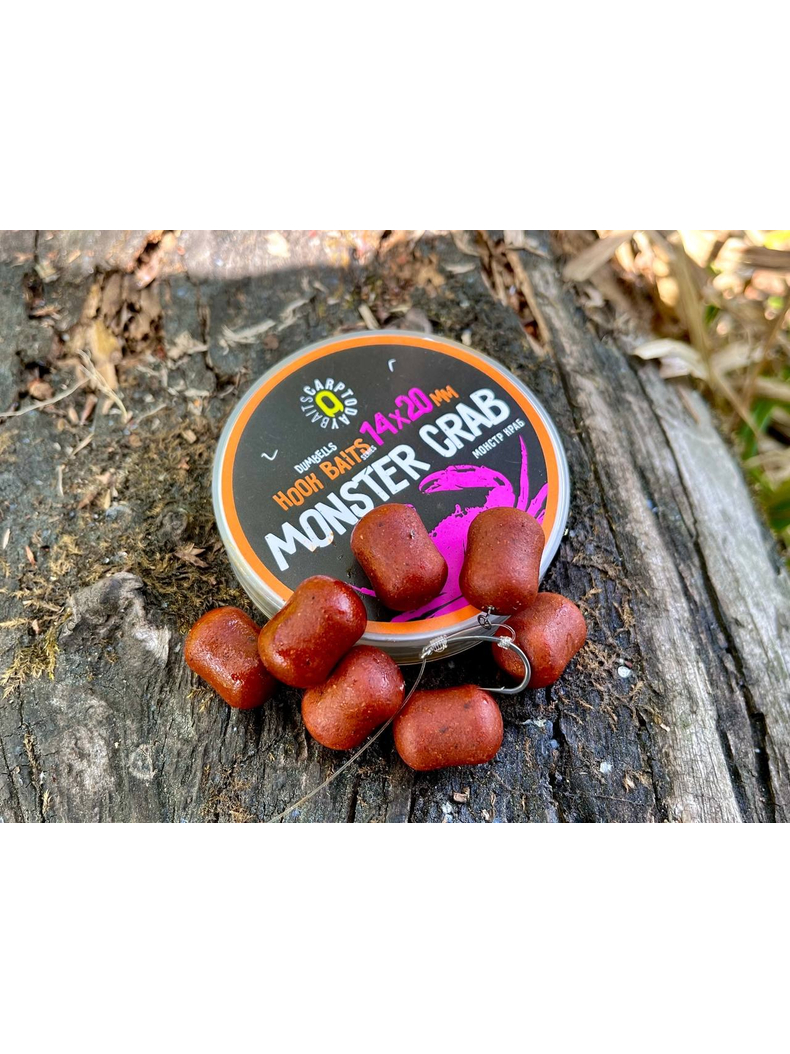 Дамбелсы насадочные Carptoday Baits Monster Crab (Монстр Краб), Диаметр: 14 х 20 мм, Вкус: Монстр Краб, изображение 6