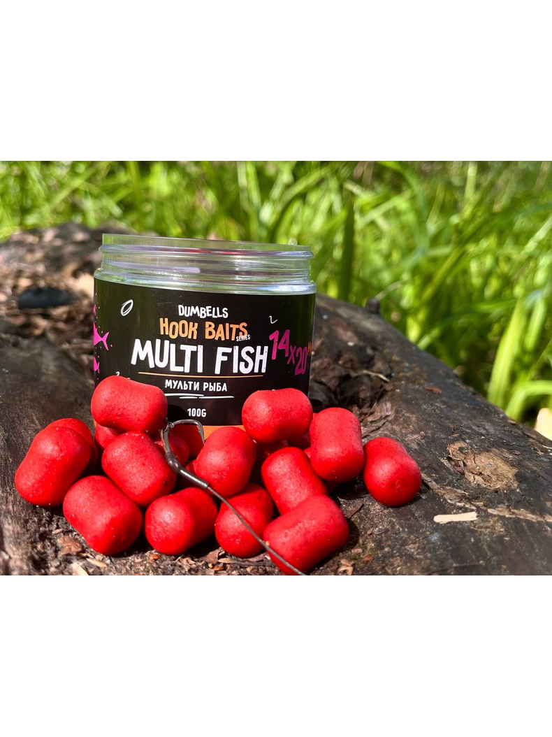 Дамбелсы насадочные Carptoday Baits Multi Fish (Мульти Фиш), Диаметр: 14 х 20 мм, Вкус: Мульти Фиш, изображение 6 Дамбелсы насадочные Carptoday Baits Multi Fish (Мульти Фиш), Диаметр: 14 х 20 мм, Вкус: Мульти Фиш, изображение 6