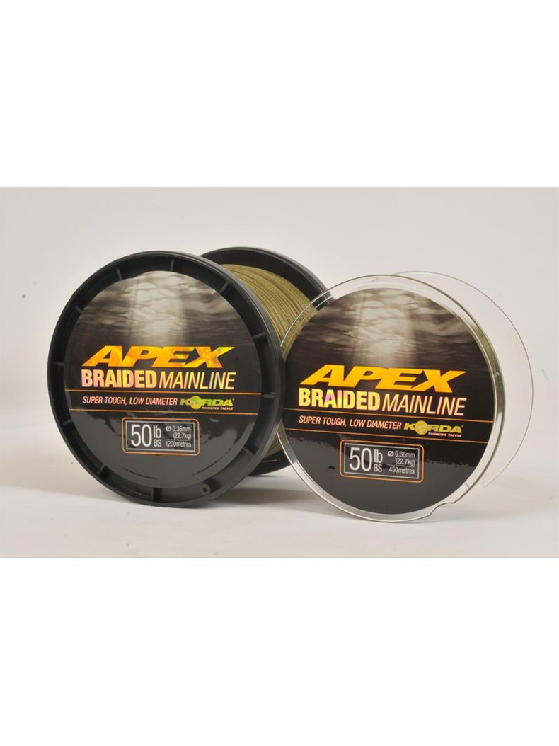Шнур Korda Apex Braided Mainline, Длина: 1200 м, Тест: 30.00 lb