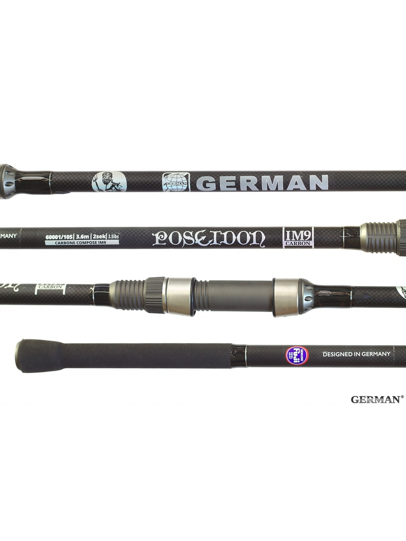 Удилище карповое German Fishing Poseidon IМ9 12ft 3.50lb, Длина удилища: 12 ft :: 3.65 м, Тест удилища: 3.50 lb, изображение 3