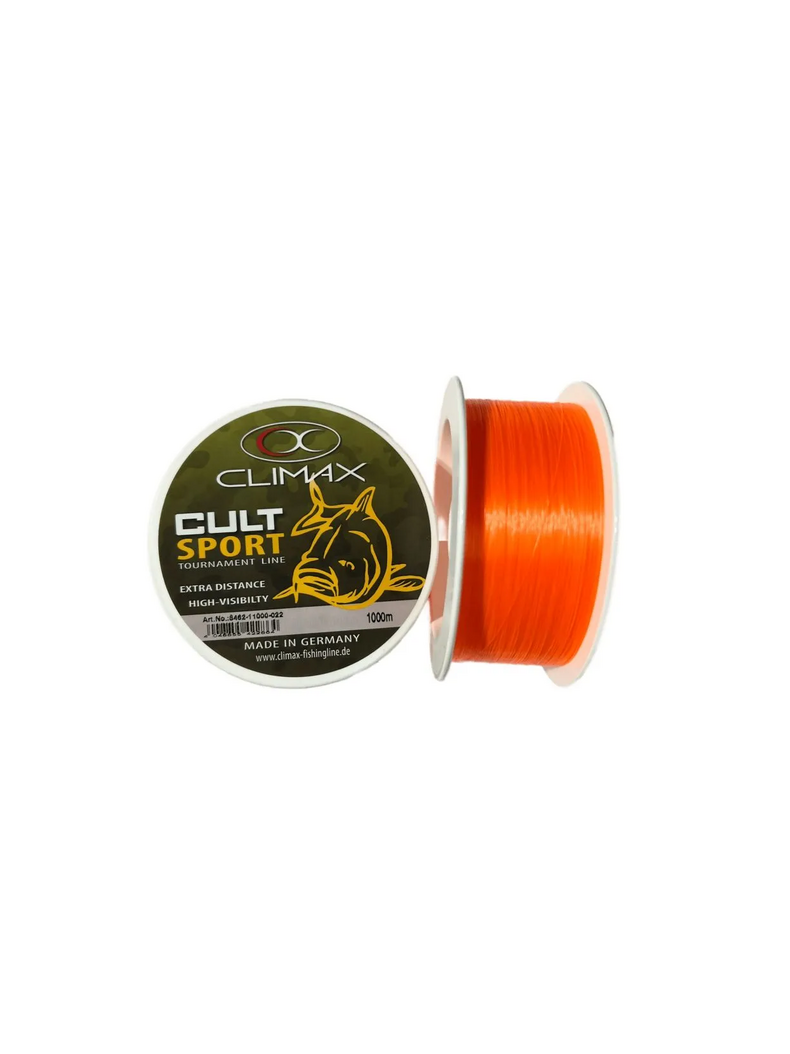 Леска Climax Cult Sport Orange (оранжевая) 1000m, Диаметр лески: 0.30 мм