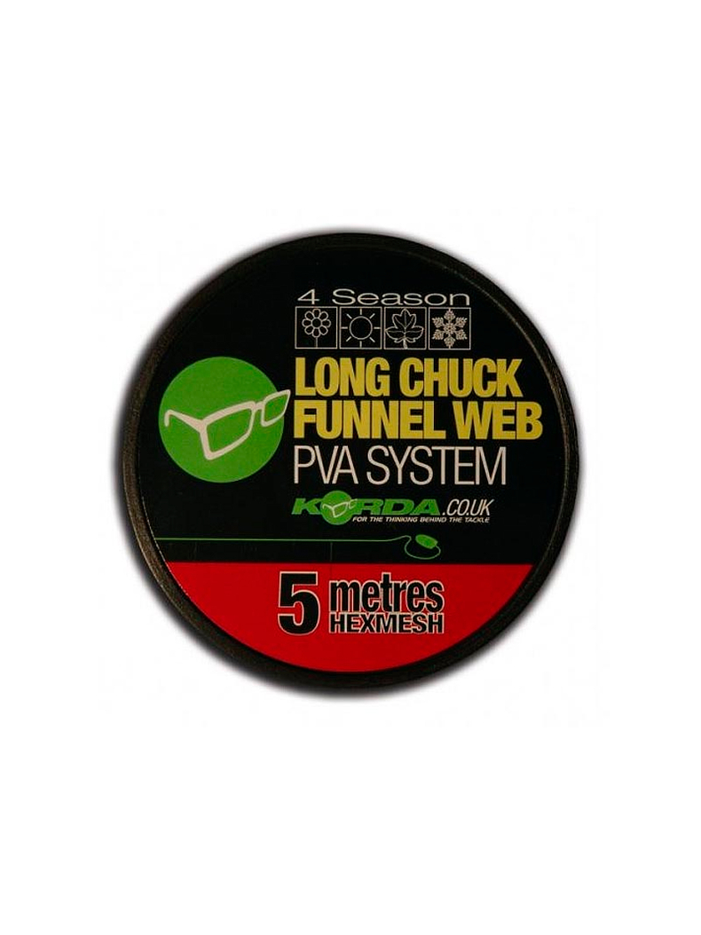 Сетка Korda PVA Long Chuck Funnel Web 14 мм, Длина: 20 м