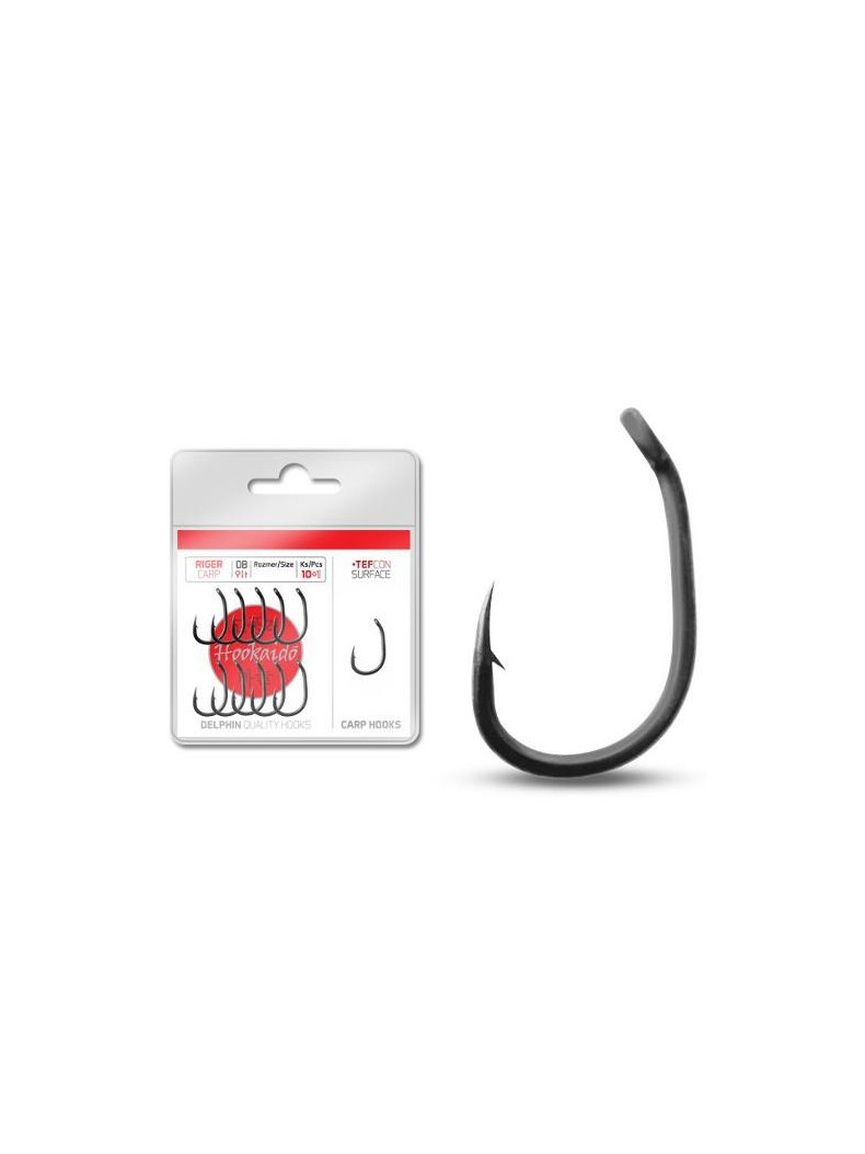 Крючки DELPHIN HOOKAIDO RIGER TEFCON Hook, Размер крючка: № 4