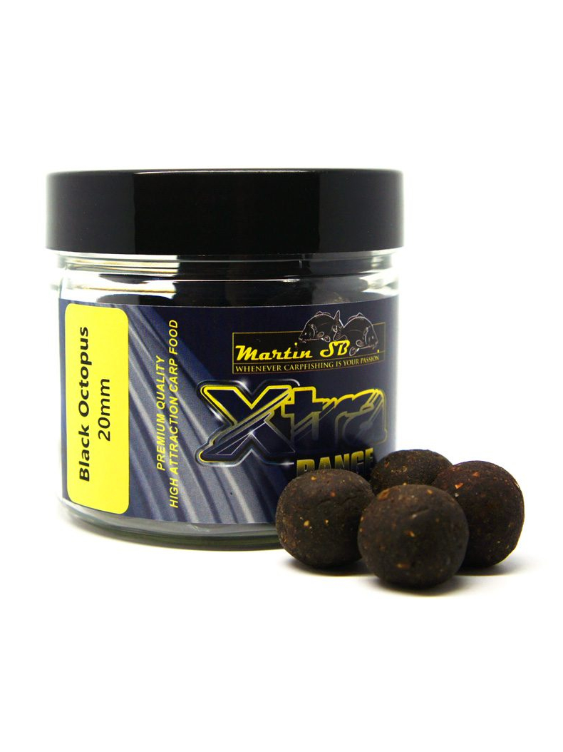 Бойлы тонущие Martin SB XTRA Boilies Black Octopus 20mm/200g