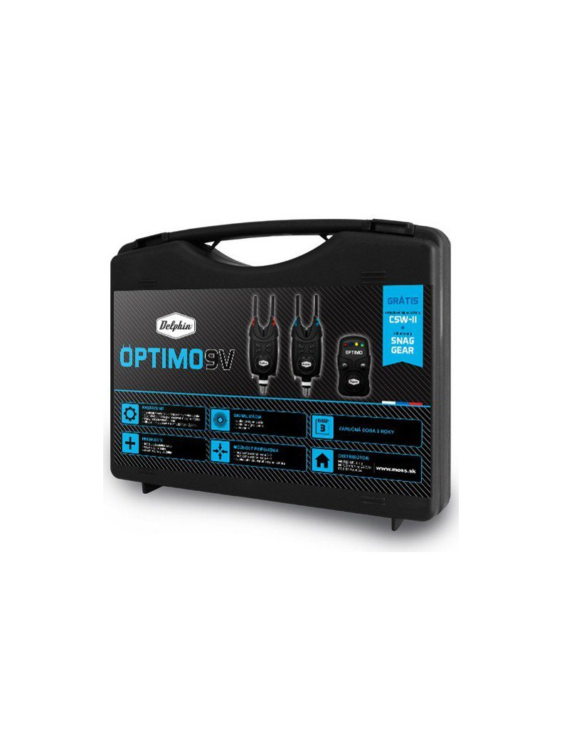Комплект сигнализаторов поклевки Delphin OPTIMO, Набор : 2+1, изображение 6 Комплект сигнализаторов поклевки Delphin OPTIMO, Набор : 2+1, изображение 6