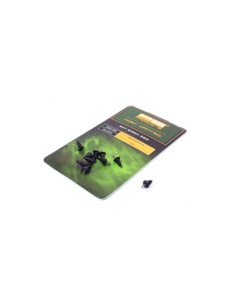 Крепление для плавающих насадок PB Products Pop-Up Bait Screw 360 - Black / 10шт.