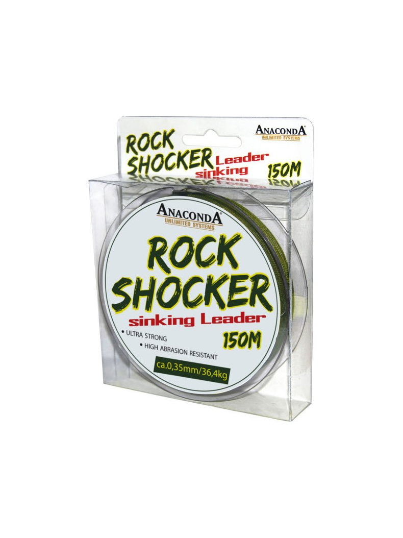 Снаг-лидер плетеный ANACONDA ROCK SHOCKER Leader  0,41mm / 45,5kg / 150m, изображение 2 Снаг-лидер плетеный ANACONDA ROCK SHOCKER Leader  0,41mm / 45,5kg / 150m, изображение 2
