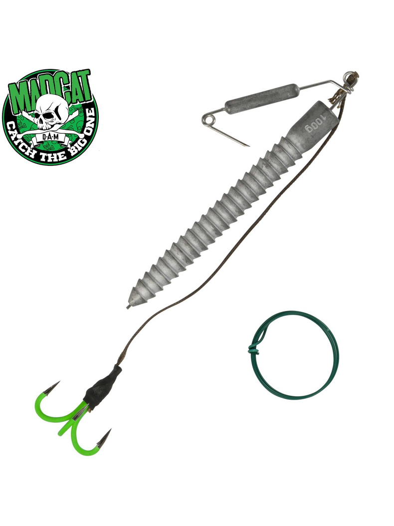 Готовая оснастка на сома MADCAT® A-STATIC SPIN & JIG SYSTEM - 80mm / 60g - №2/0 Готовая оснастка на сома MADCAT® A-STATIC SPIN & JIG SYSTEM - 80mm / 60g - №2/0