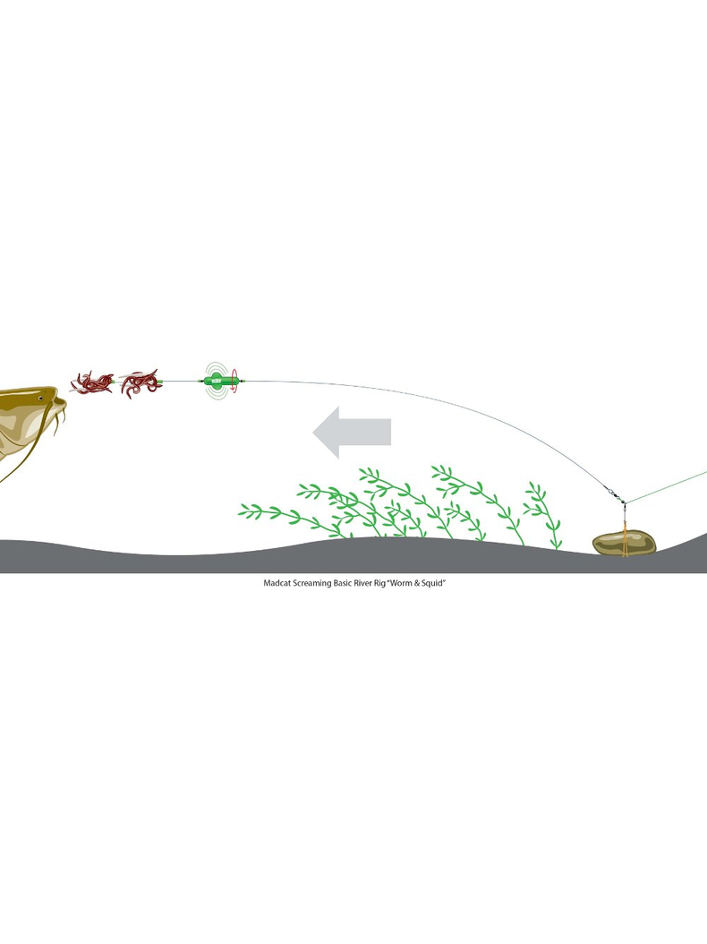 Готовые оснастки на сома MADCAT® SCREAMING BASIC RIVER RIGS «WORM & SQUID» - M, изображение 3 Готовые оснастки на сома MADCAT® SCREAMING BASIC RIVER RIGS «WORM & SQUID» - M, изображение 3