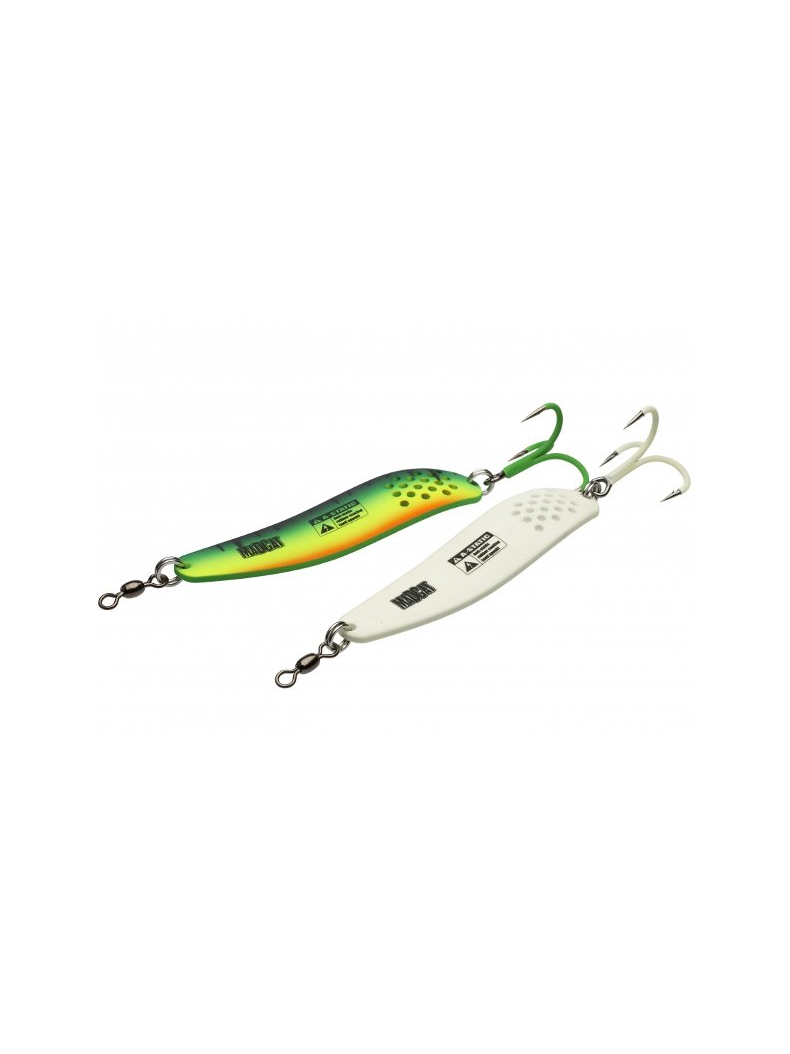 Блесны колеблющиеся MADCAT® A-STATIC "TURBINE" SPOON - 80g - FIRETIGER, изображение 2 Блесны колеблющиеся MADCAT® A-STATIC "TURBINE" SPOON - 80g - FIRETIGER, изображение 2