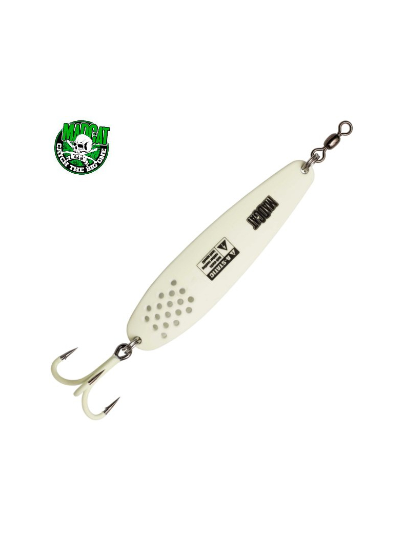 Блесны колеблющиеся MADCAT® A-STATIC "TURBINE" SPOON - 80g - GLOW-IN-THE-DARK Блесны колеблющиеся MADCAT® A-STATIC "TURBINE" SPOON - 80g - GLOW-IN-THE-DARK