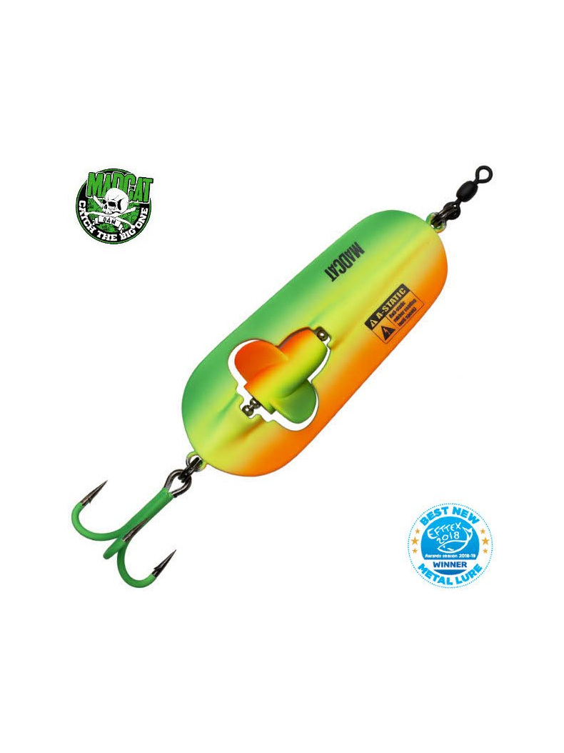 Блесны колеблющиеся MADCAT® A-STATIC RATTLIN' SPOON - 110g - FIRETIGER