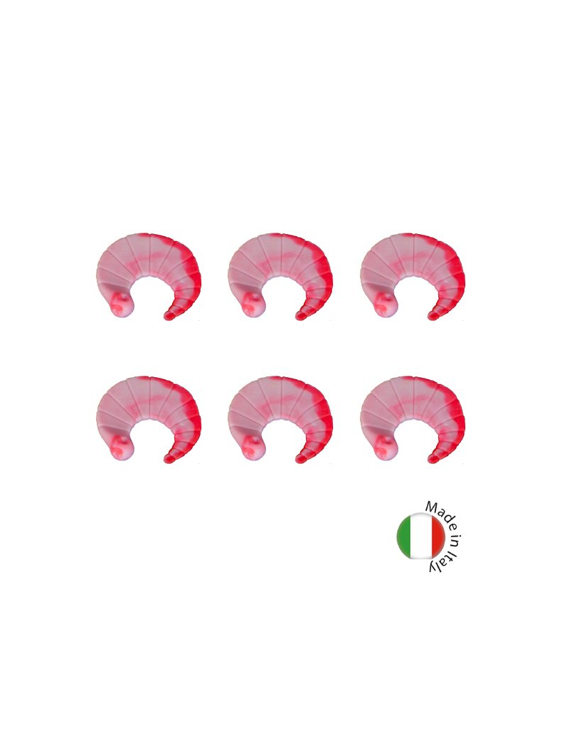 Силиконовые приманки плавающие IRON TROUT CODA / 2.5cm / Sweet / White-Red - 6шт.