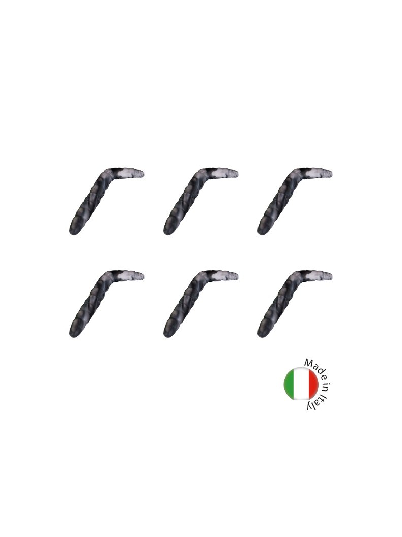 Силиконовые приманки плавающие IRON TROUT BACO / 4cm / Sweet / White-Black - 6шт.