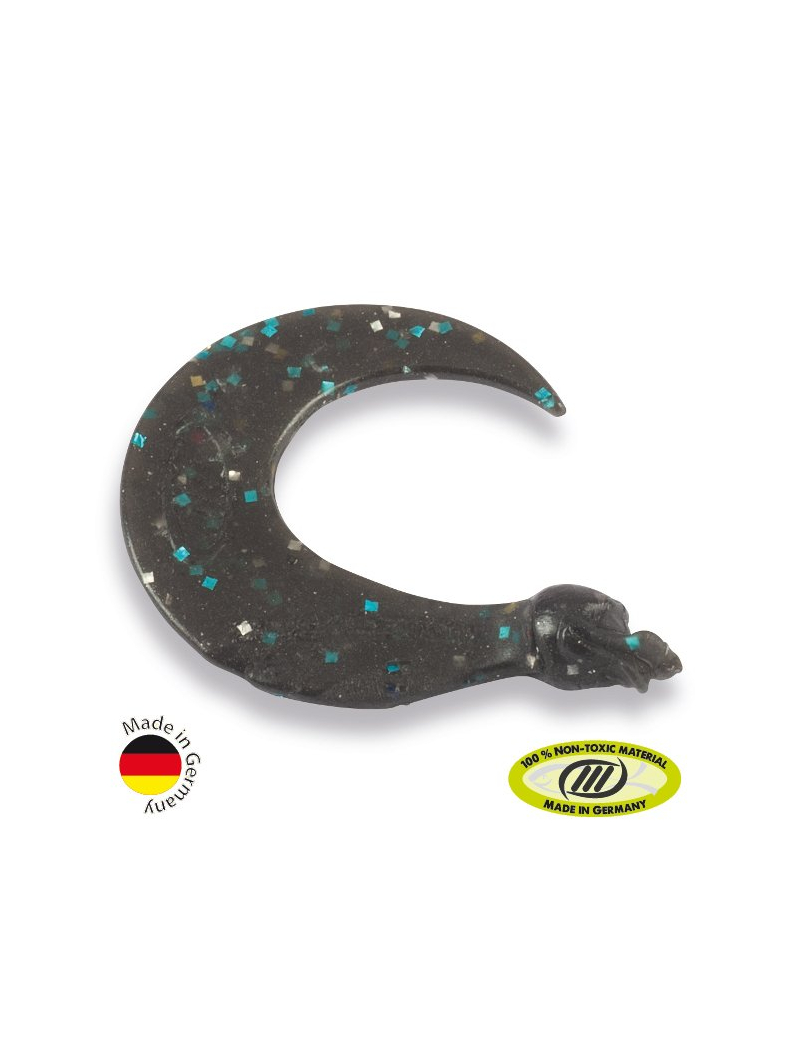 Силиконовые приманки IRON TROUT DUCK TAIL / Black Fury - 8шт.