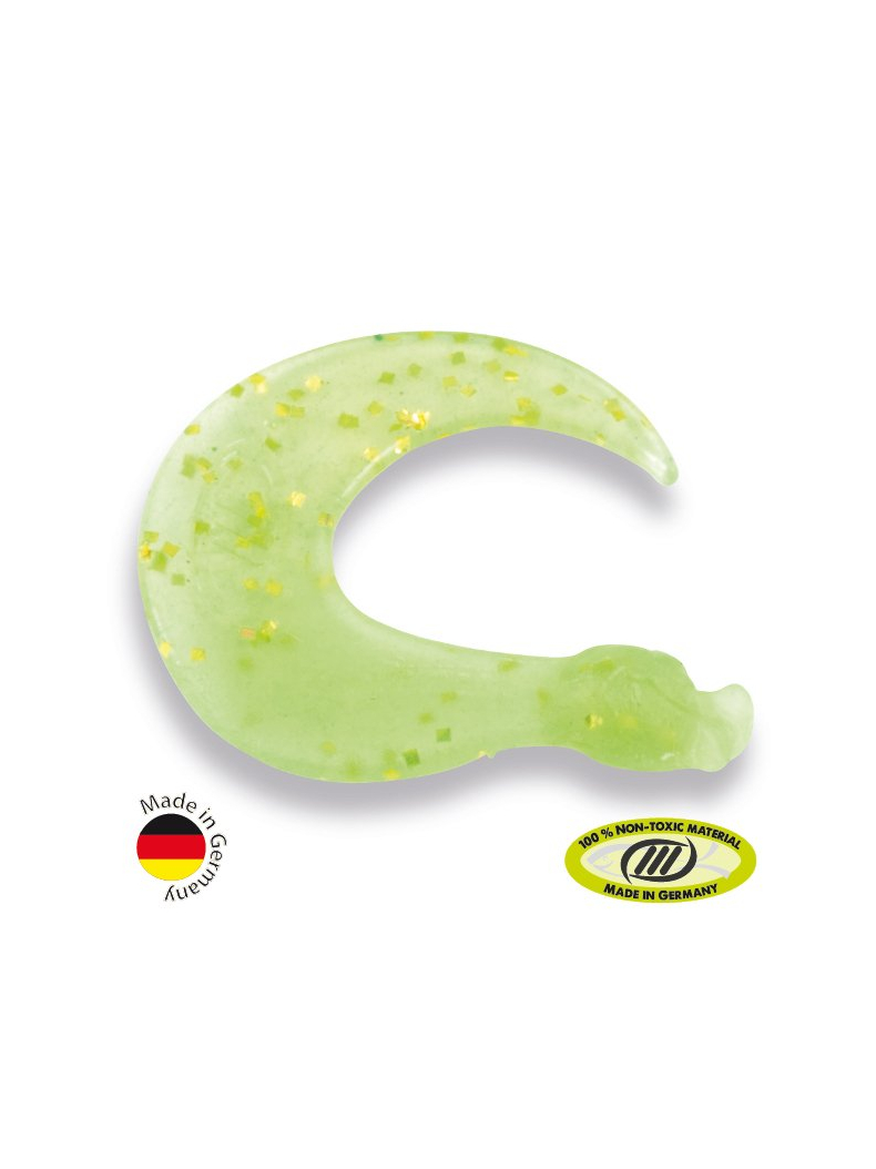 Силиконовые приманки IRON TROUT DUCK TAIL / Green Lemon - 8шт.