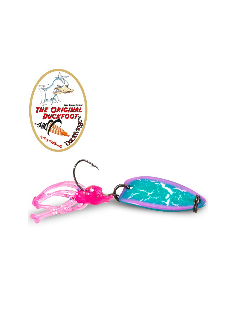 Силиконовые приманки IRON TROUT DUCK FRINGE / Unicorn Pink - 8шт., изображение 3