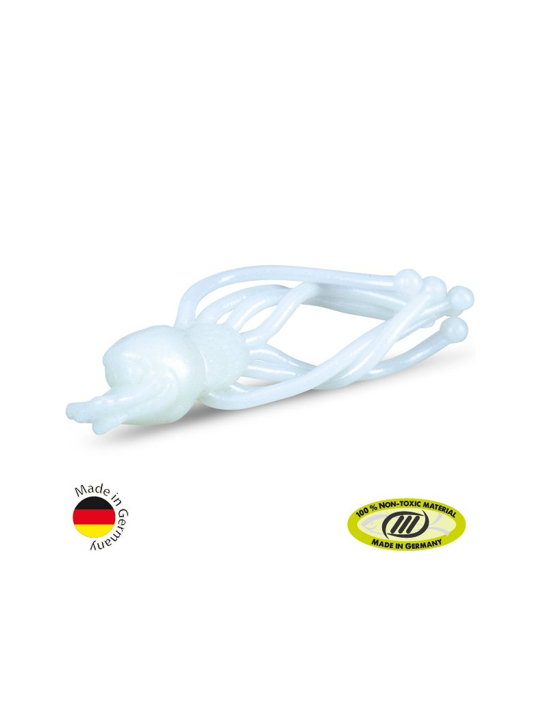 Силиконовые приманки IRON TROUT DUCK FRINGE / Shine'a White - 8шт.