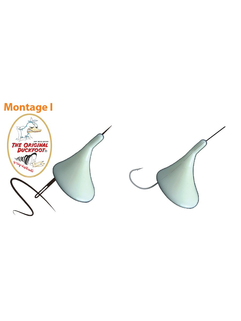 Силиконовые приманки IRON TROUT DUCK FOOT / Green Lemon - 8шт., изображение 5