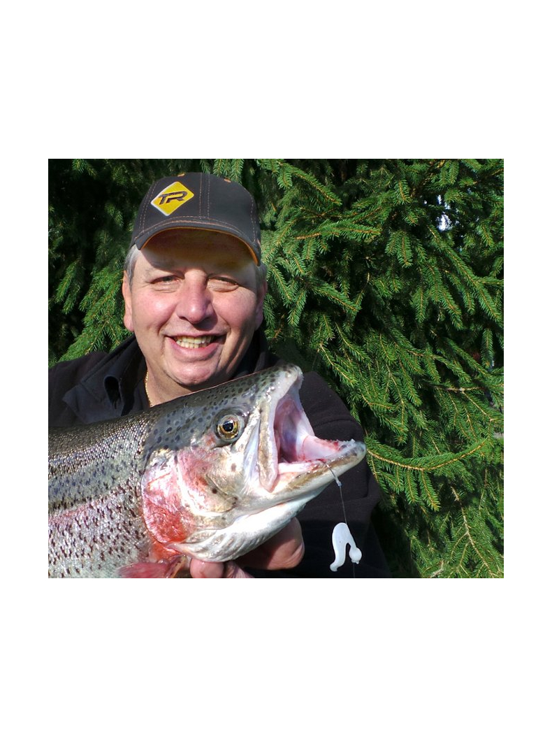 Силиконовые приманки IRON TROUT DUCK TAIL / Green Lemon - 8шт., изображение 3