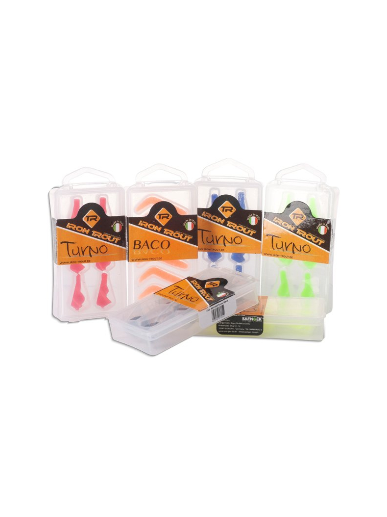 Силиконовые приманки плавающие IRON TROUT BACO / 4cm / Sweet / Orange Glitter - 6шт., изображение 2 Силиконовые приманки плавающие IRON TROUT BACO / 4cm / Sweet / Orange Glitter - 6шт., изображение 2