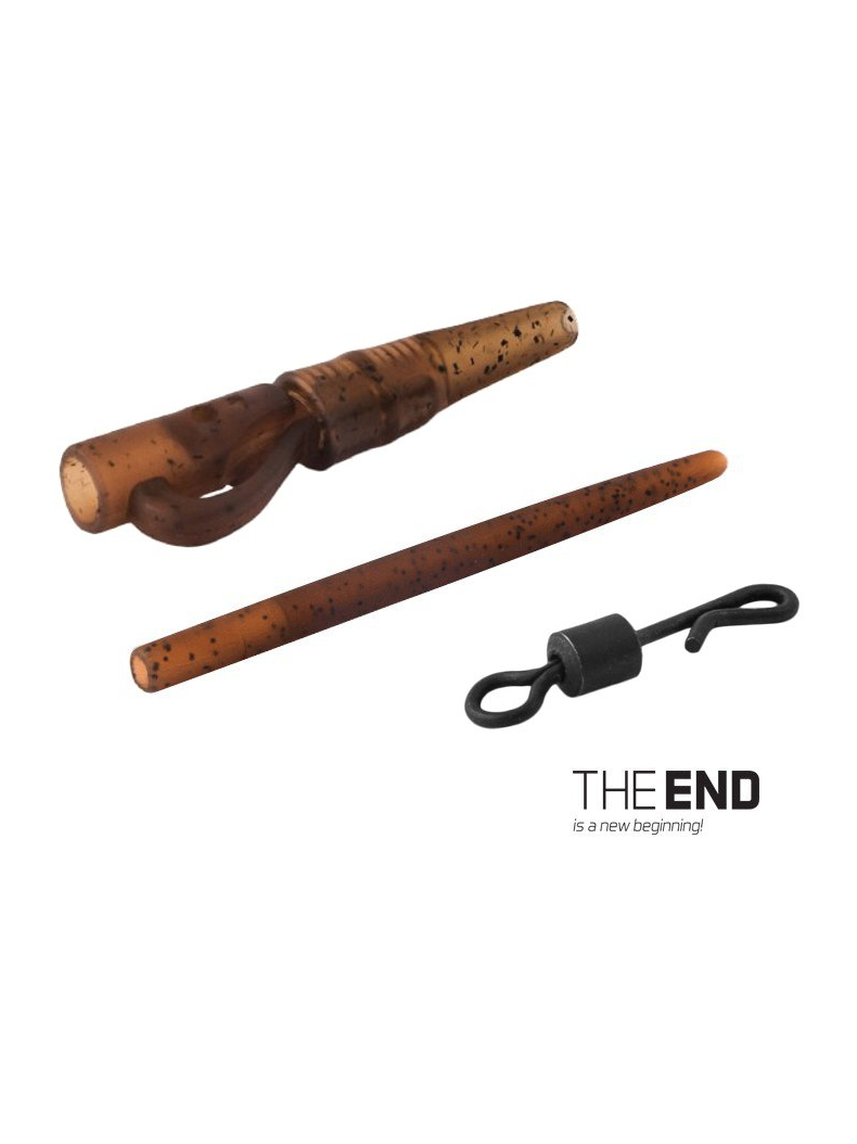 Набор для карповых оснасток DELPHIN THE END Pin-Quick Lead Montage / G-ROUND - 5 шт.