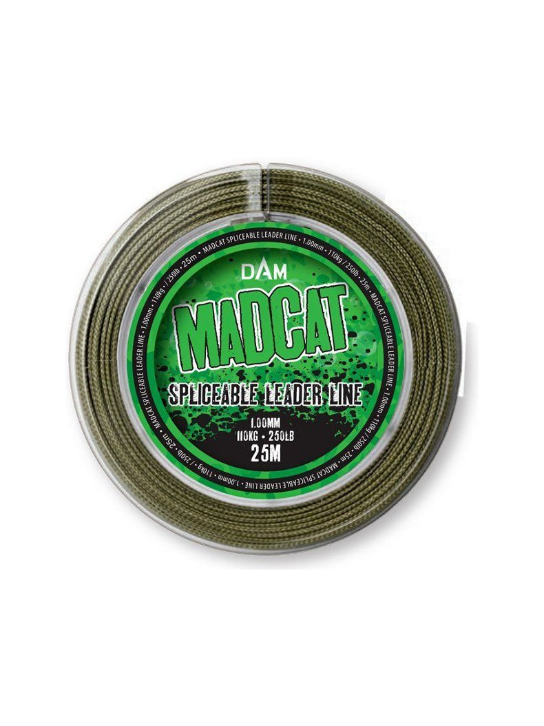 Поводковый материал MADCAT® SPLICEABLE LEADER LINE - 25m / 1.0mm / 110kg