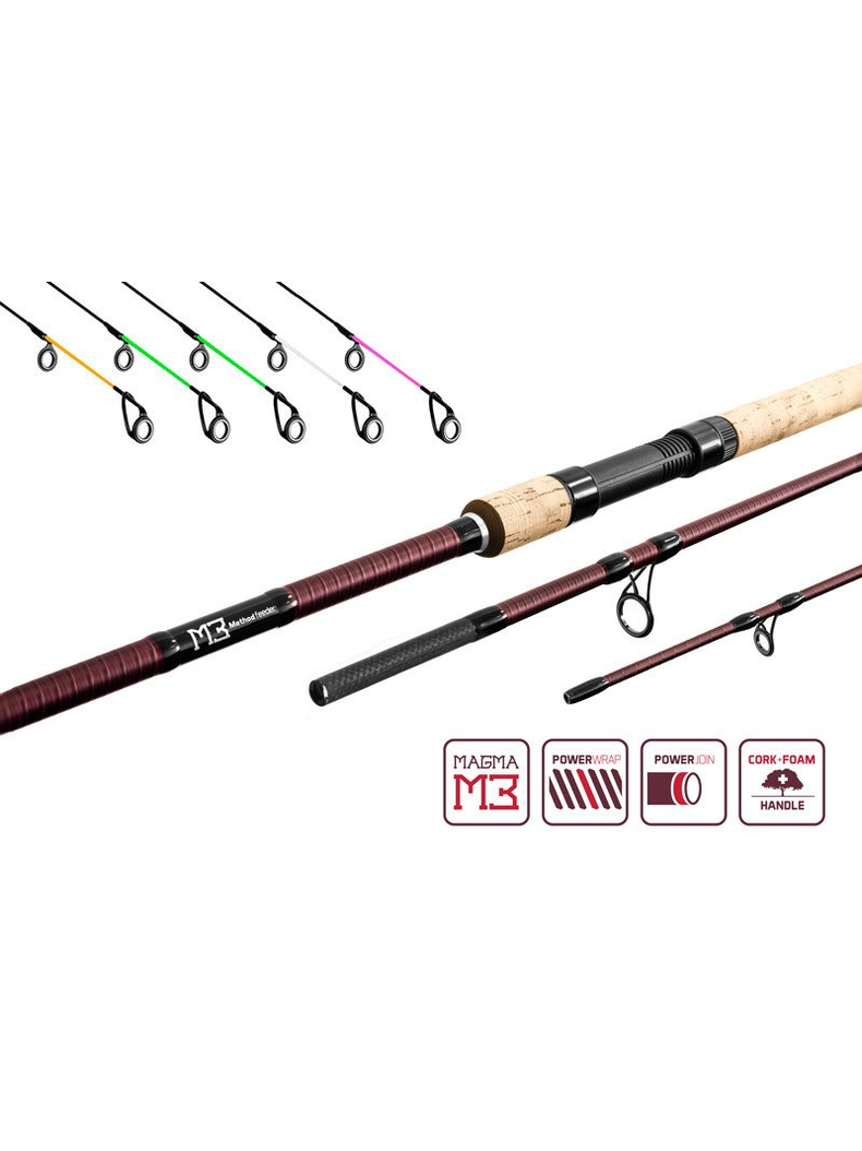 Удилища фидерные Delphin MAGMA M3 Method feeder 3+5 tips / 430cm - 215g Удилища фидерные Delphin MAGMA M3 Method feeder 3+5 tips / 430cm - 215g