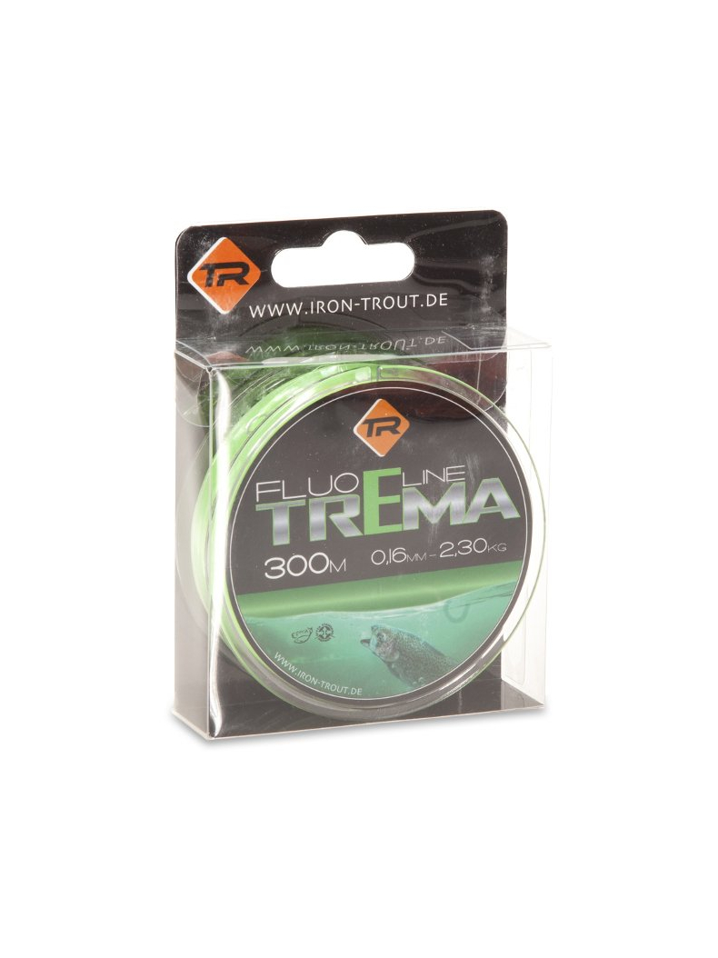 Леска для ловли форели IRON TROUT TREMA Line - 300m / 0,20mm / 3.20kg - Fluo Green, изображение 2