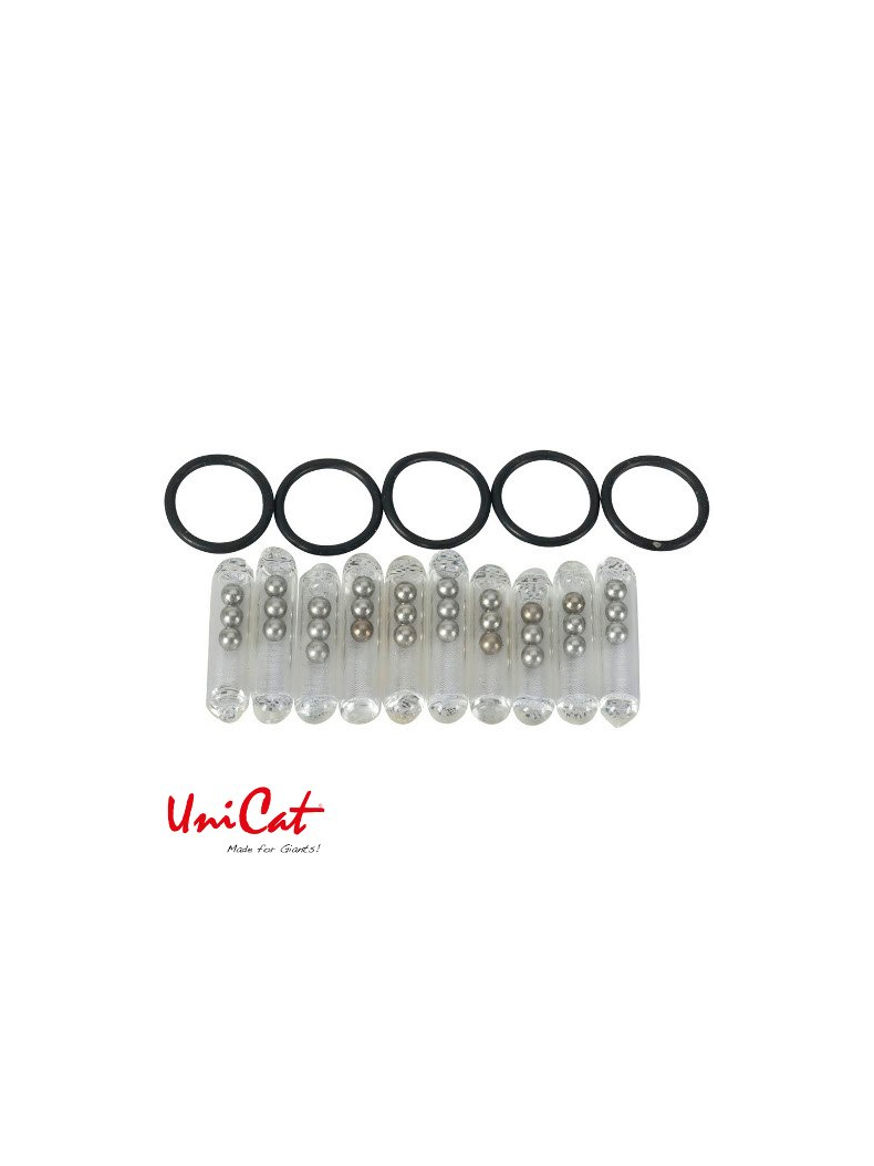 Шумовая капсула с кольцом UNI CAT Glass Rattle Kit - Small - 4x19mm / 10+5шт.