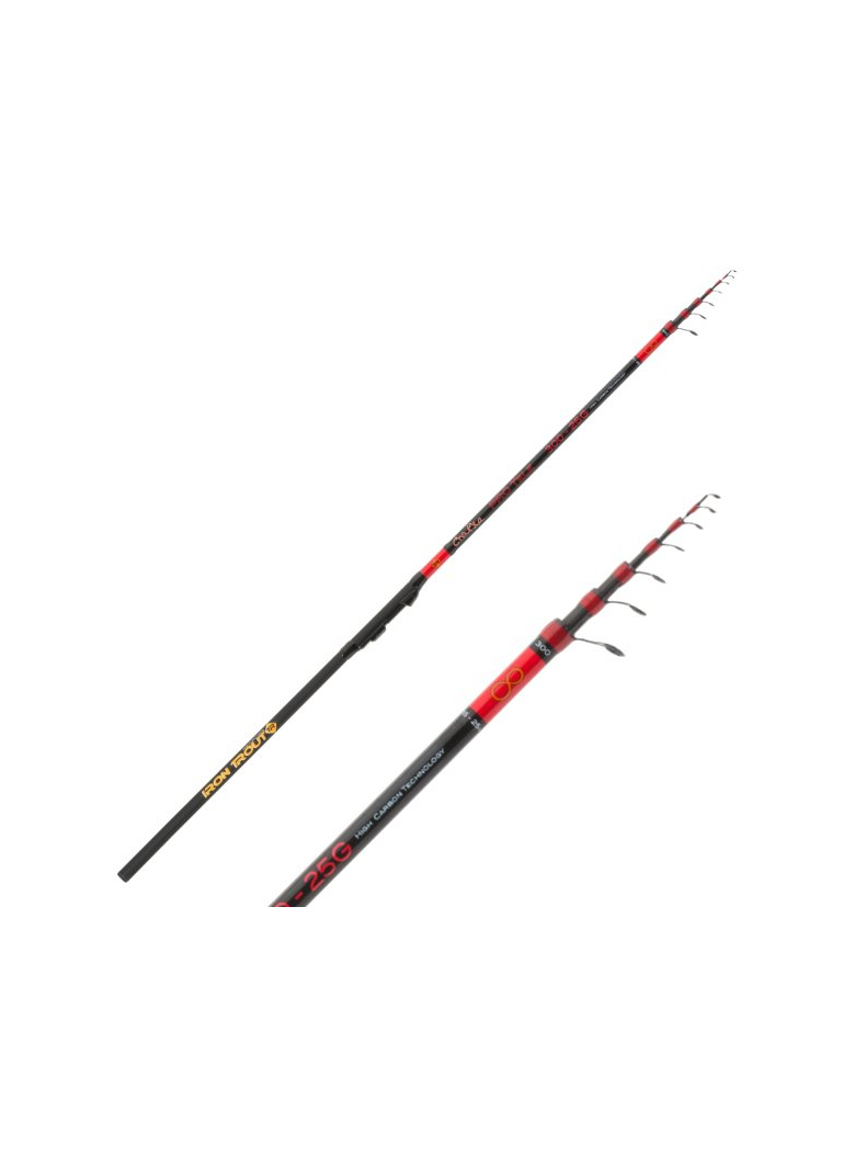 Удилище форелевое телескопическое IRON TROUT CHAKKA PRO Tele - №8 / 3.00m / 15-25g