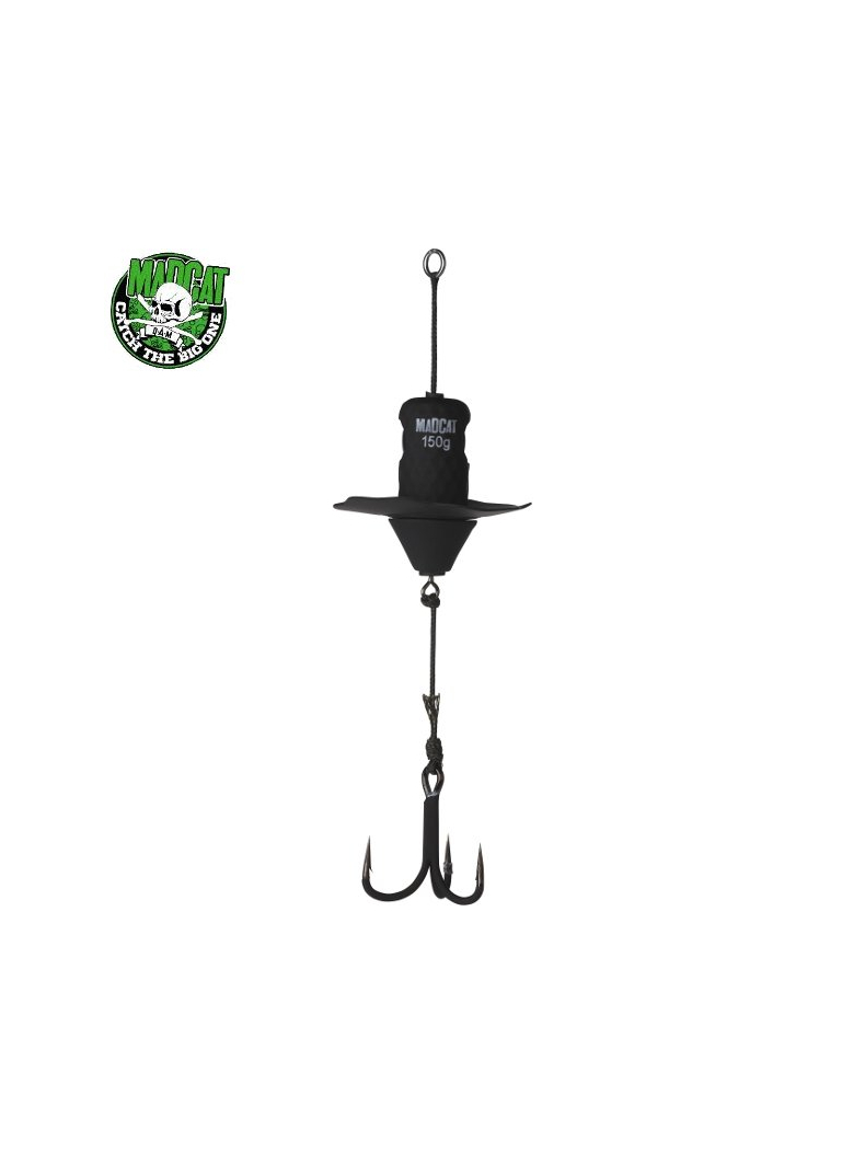 Блесны вертикальные MADCAT® A-STATIC SILENT TEASER Treble Hook - 200g - BLACK Блесны вертикальные MADCAT® A-STATIC SILENT TEASER Treble Hook - 200g - BLACK