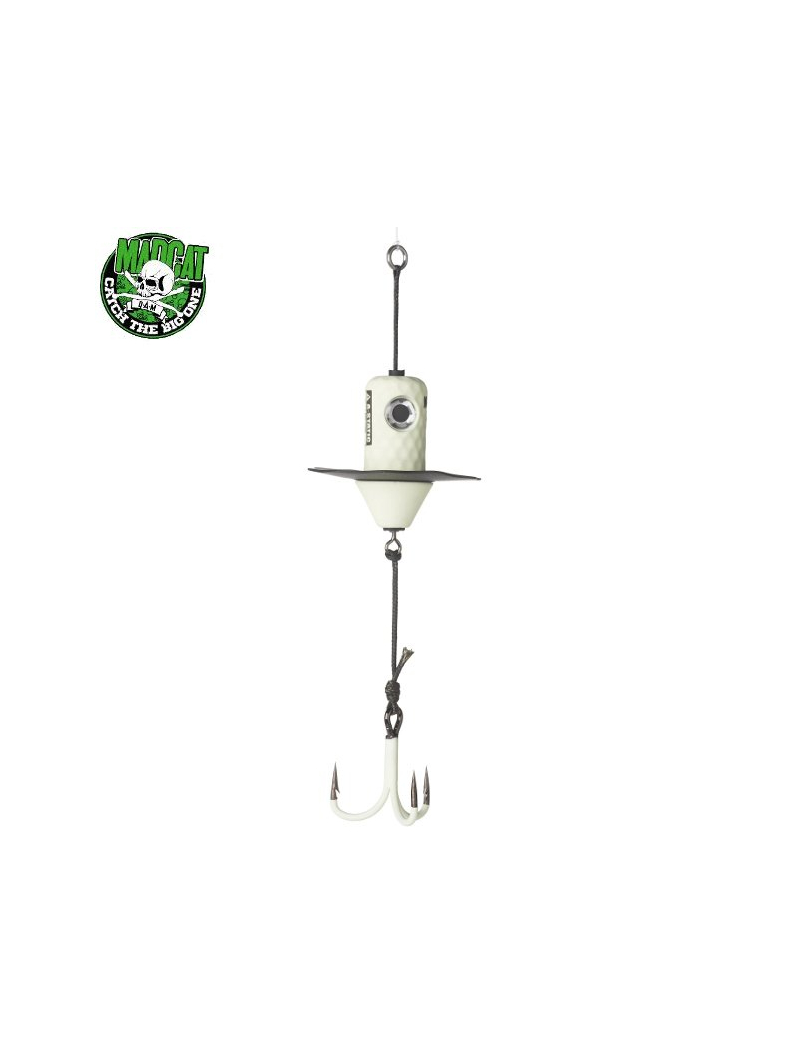 Блесны вертикальные MADCAT® A-STATIC SILENT TEASER Treble Hook - 150g - GLOW-IN-THE-DARK Блесны вертикальные MADCAT® A-STATIC SILENT TEASER Treble Hook - 150g - GLOW-IN-THE-DARK
