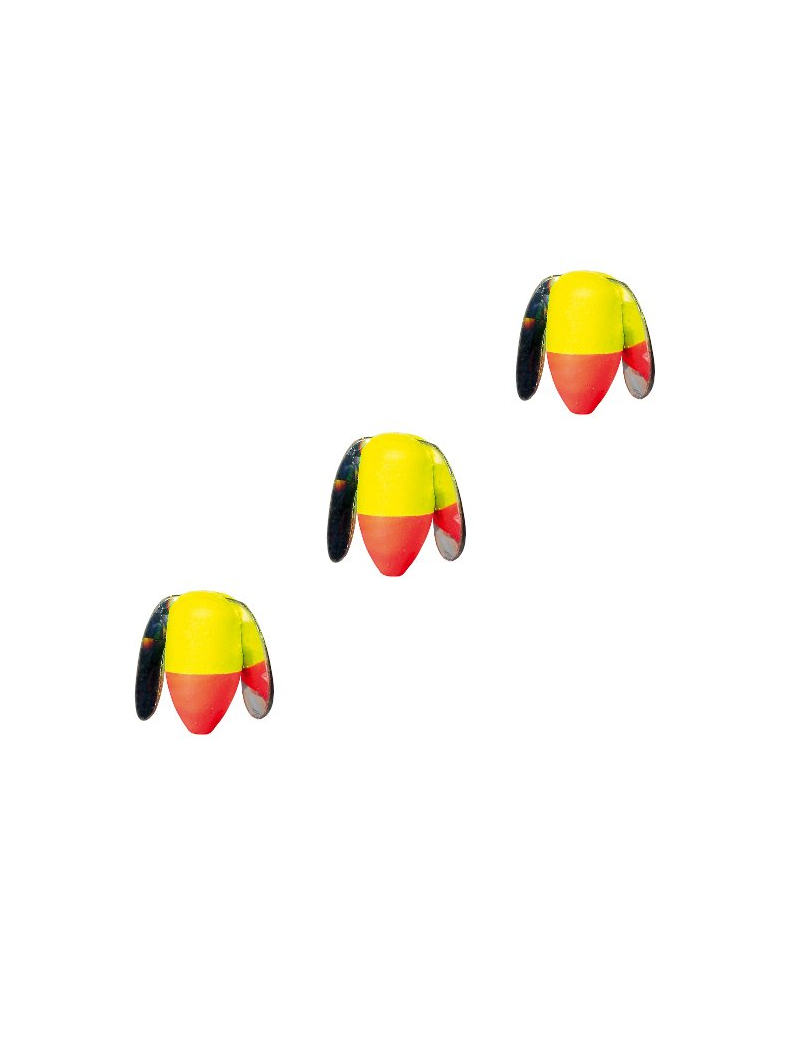 Пропеллер плавающий IRON TROUT Trout Rotor Float / 15mm - Fluo Yellow/Red - 3шт.