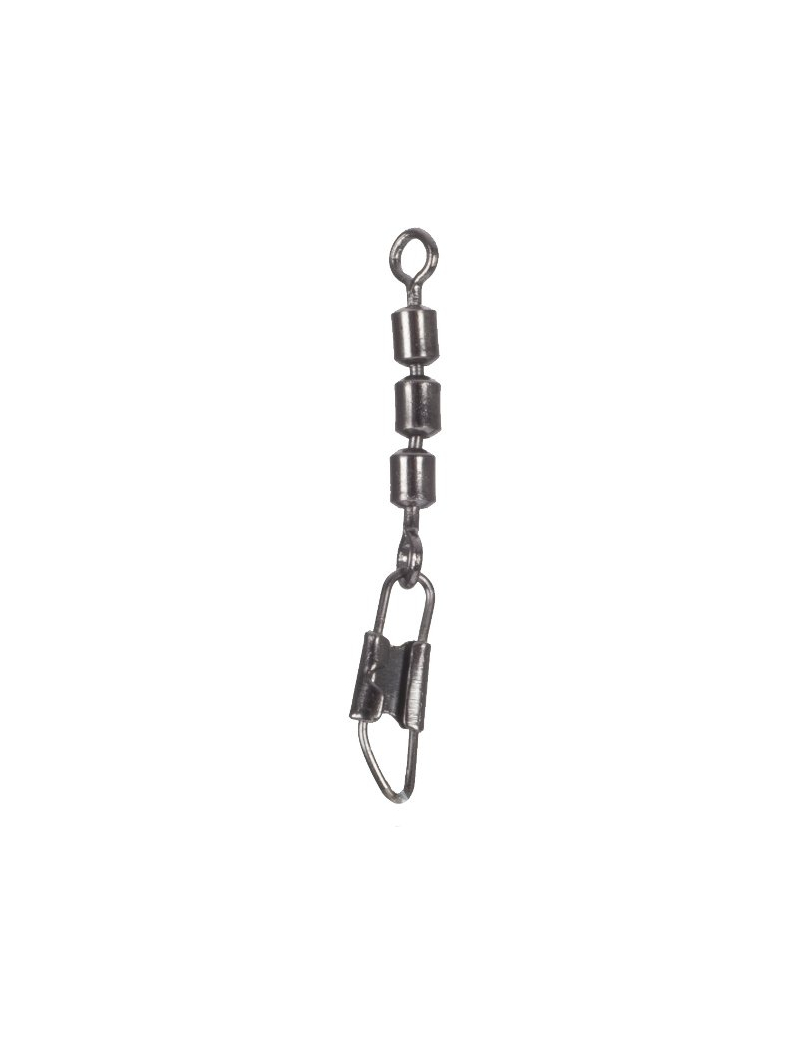 Вертлюг тройной с карабином IRON TROUT 3 Time Swivel №12 - 6шт.