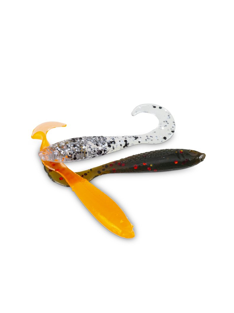 Силиконовые приманки IRON CLAW Drop Stuff GRUB TAIL - 4,5cm / MG - 17шт., изображение 2