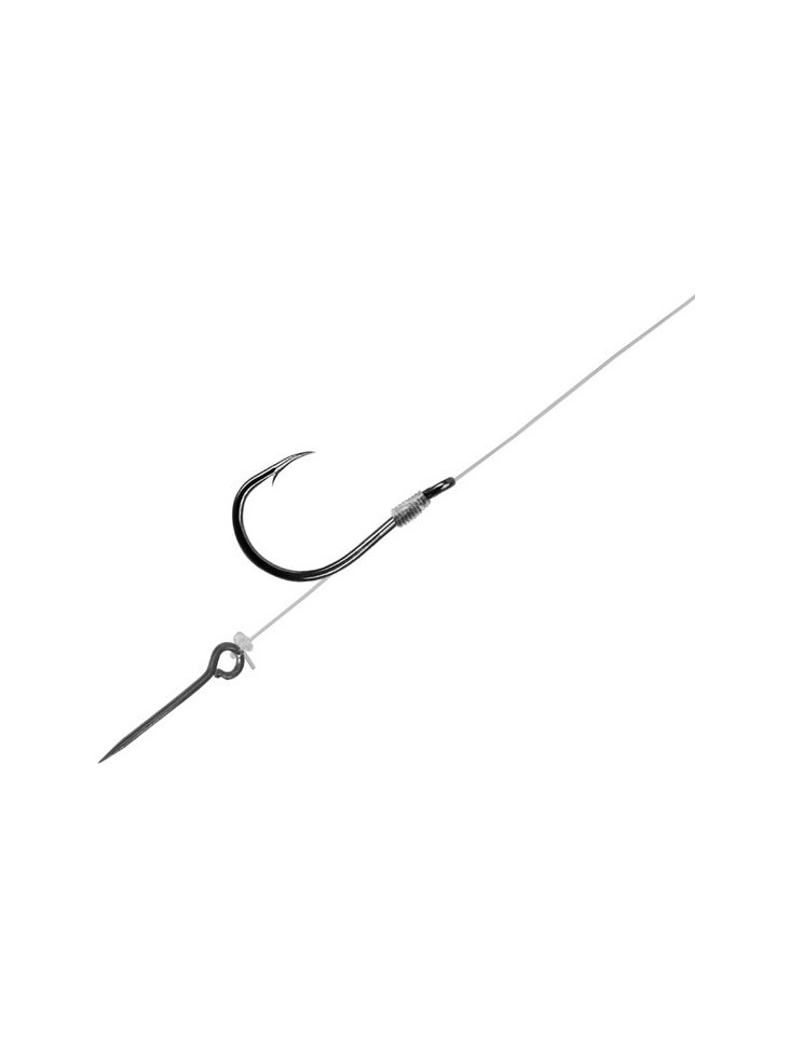 Поводки Delphin Feeder Rig FLR Carbon STING - 0.22mm / 12cm / №6 - 6шт.