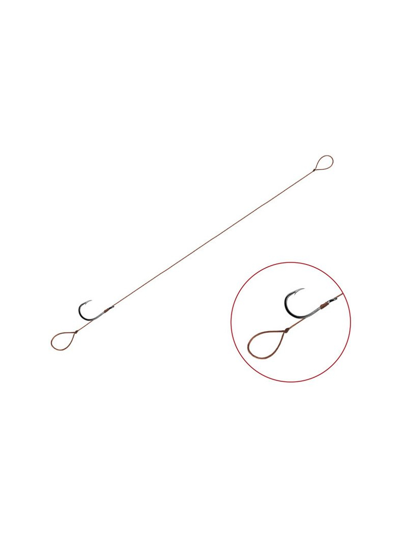 Поводки Delphin Feeder Rig Proxi 8 LOOP - 0.10mm / 8cm / №8 - 6шт., изображение 2