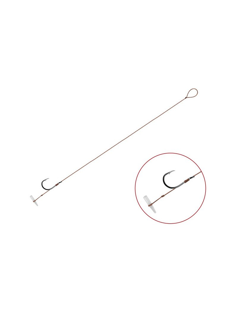 Поводки Delphin Feeder Rig Proxi 8 QUICKSTOP - 0.10mm / 12 cm / №6 - 6шт., изображение 2