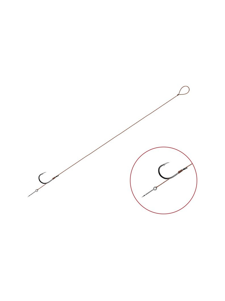 Поводки Delphin Feeder Rig Proxi 8 STING - 0.10mm / 12cm / №6 - 6шт., изображение 2