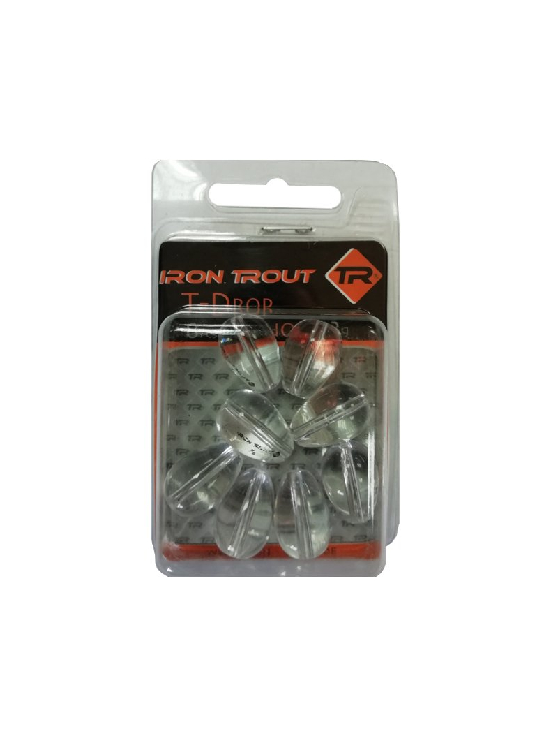 Груз-капля прозрачный IRON TROUT T-Drop Ghost / 4g - 6шт., изображение 2 Груз-капля прозрачный IRON TROUT T-Drop Ghost / 4g - 6шт., изображение 2