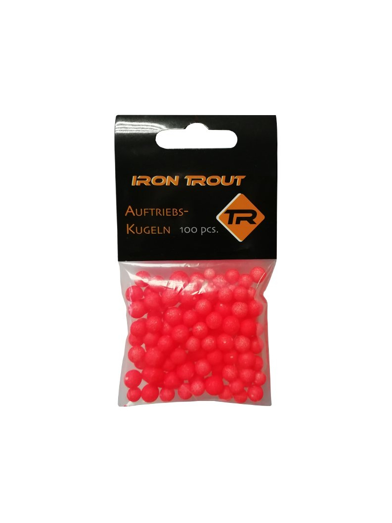 Шарики плавающие IRON TROUT Buoyancy Ball / 6-10mm - Red - 100шт.