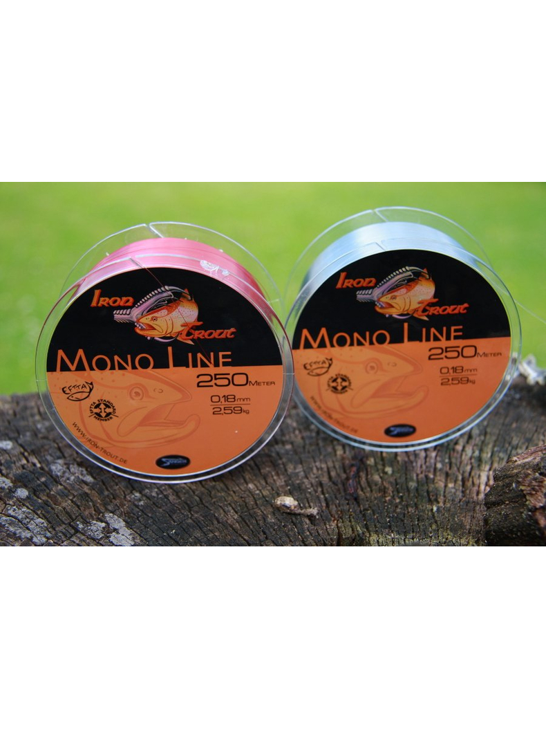 Леска для ловли форели IRON TROUT TREMA Line - 300m / 0,16mm / 2.30kg - Fluo Orange, изображение 3