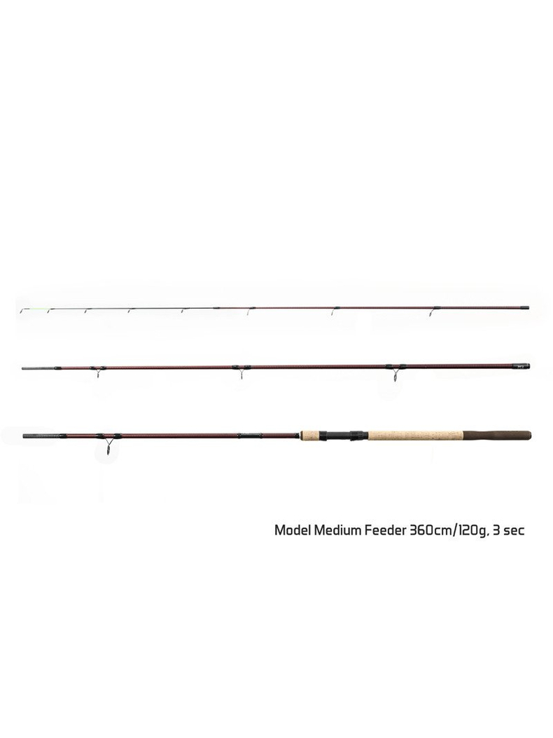 Удилище фидерное Delphin MAGMA M3 Medium feeder 3+5 tips / 360cm - 120g, изображение 2 Удилище фидерное Delphin MAGMA M3 Medium feeder 3+5 tips / 360cm - 120g, изображение 2