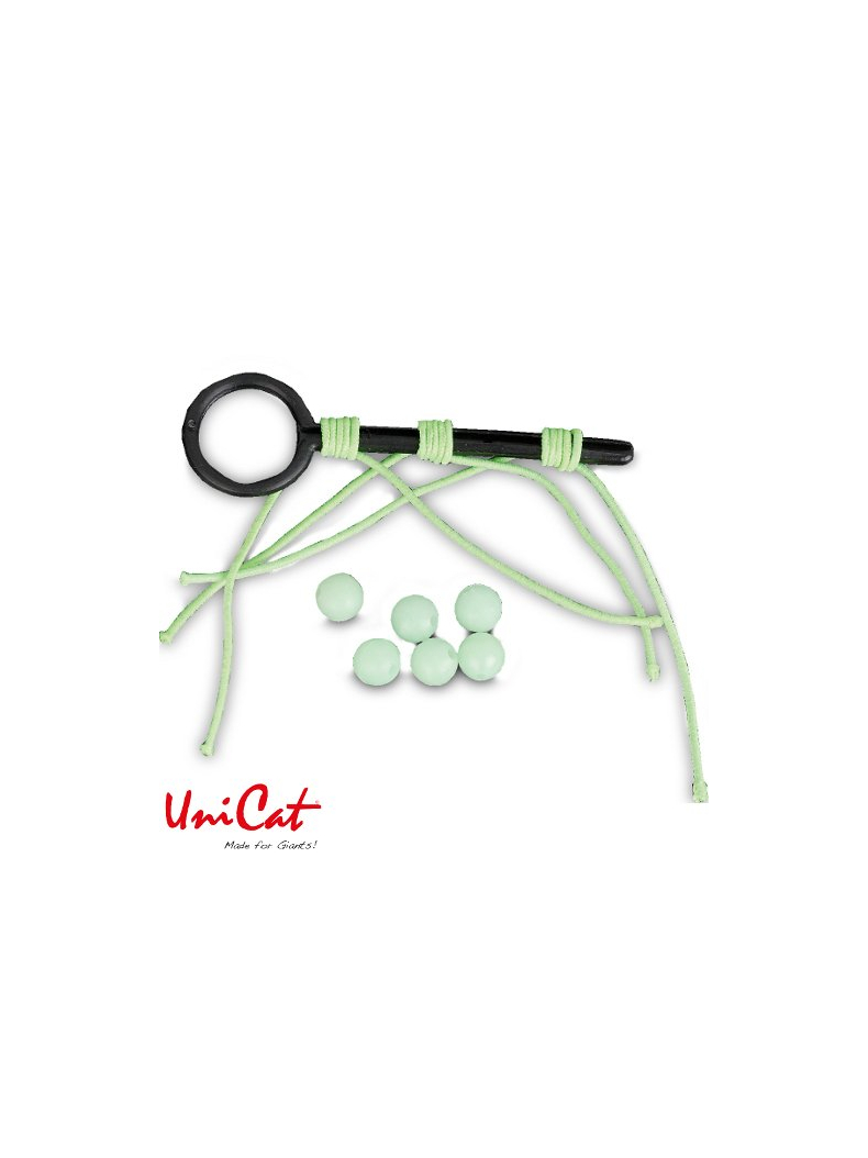 Стопорный узел с бусинаой UNI CAT Giga Rubber Line XL / 3+6 BeadsStops