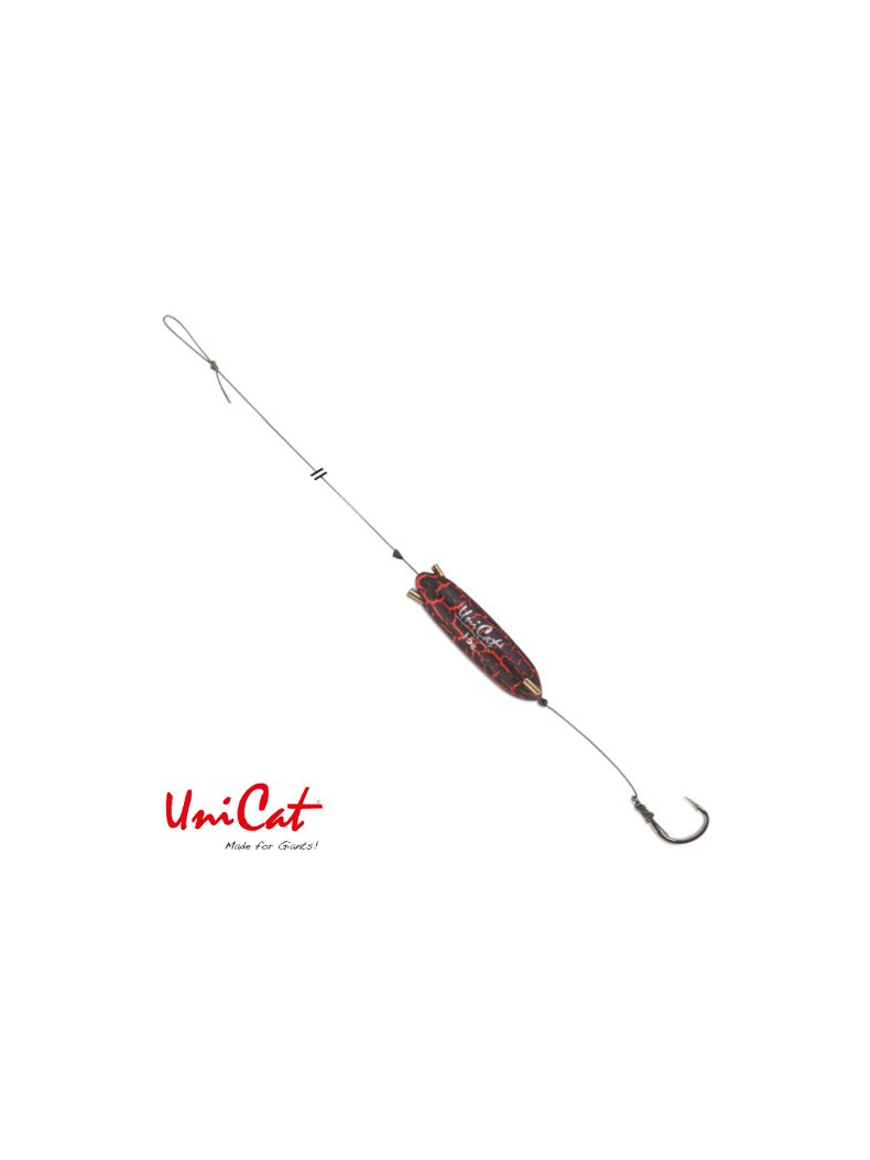 Готовые оснастки на сома UNI CAT POWER RATTLE 15g S-Hook Rig №8/0 - 150cm / 105kg