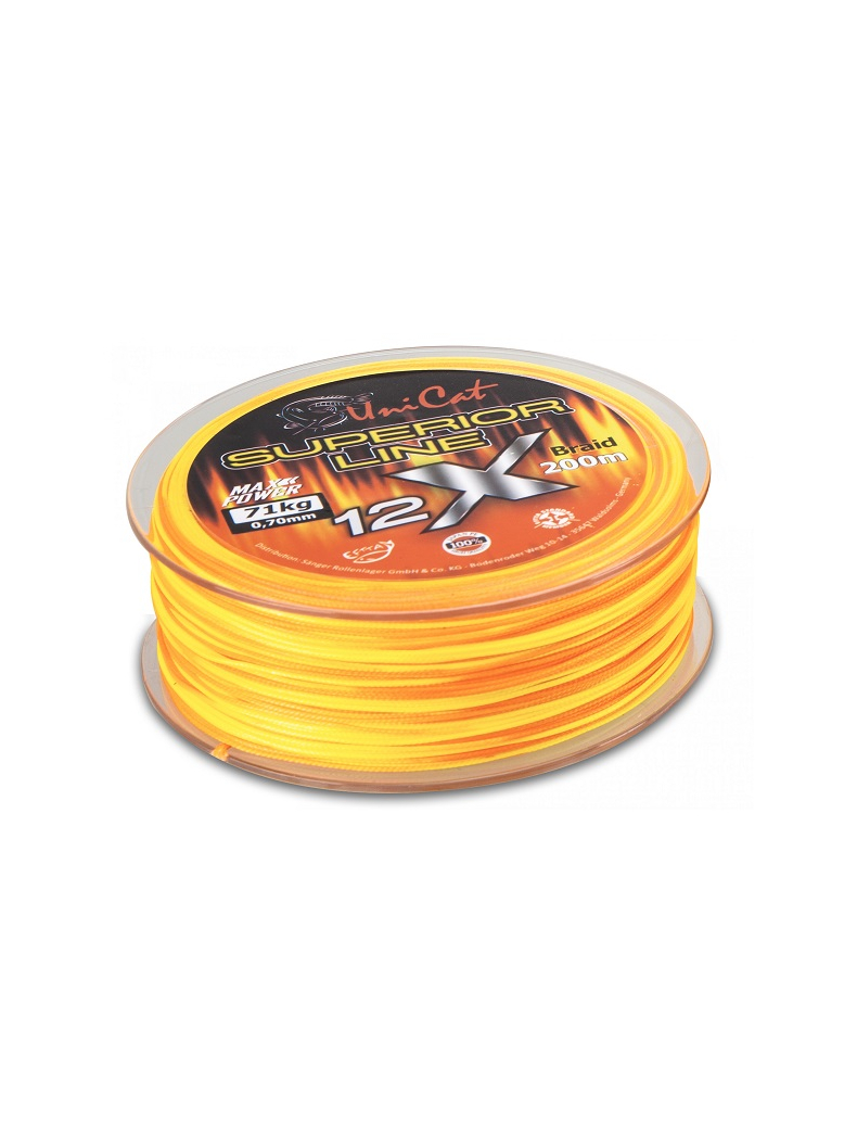 Леска плетеная UNI CAT SUPERIOR 12-X Line / 200m / 0.37mm / 36kg, изображение 2 Леска плетеная UNI CAT SUPERIOR 12-X Line / 200m / 0.37mm / 36kg, изображение 2