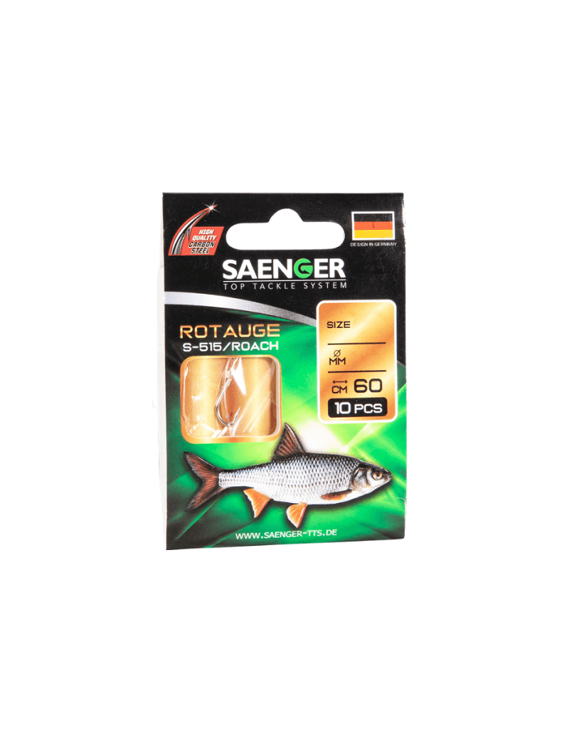 Поводок SAENGER Specialist ROACH / №16 / 0.10mm / 0.9kg / 60cm / 10шт. Поводок SAENGER Specialist ROACH / №16 / 0.10mm / 0.9kg / 60cm / 10шт.
